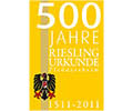 Logo 500 Jahre Riesling-Urkunde Pfeddersheim